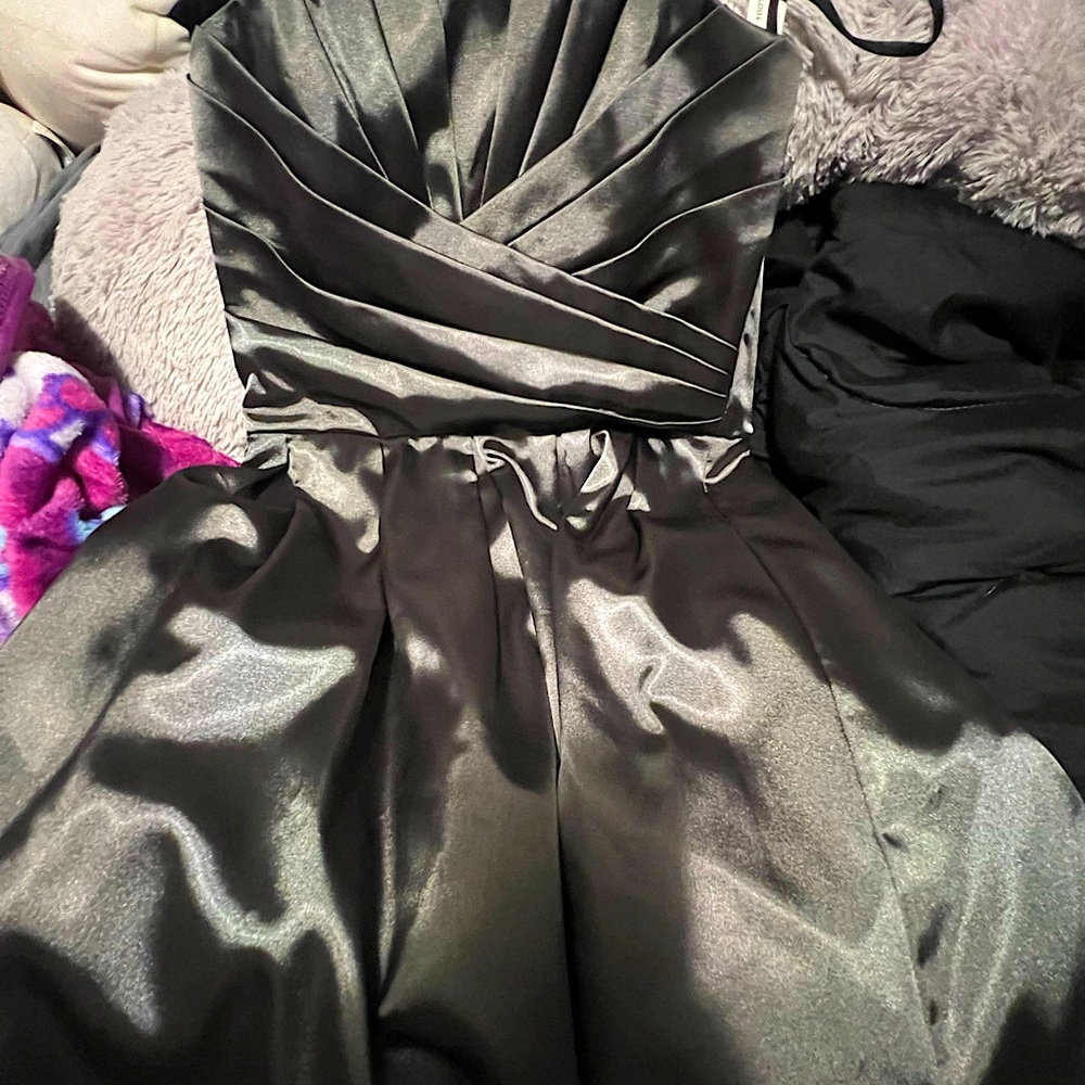 Roberta Cocktail Mini Dress, Size 5, Color Grey